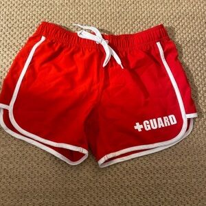 Red Lifeguard Women's Shorts